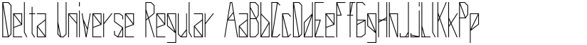 Delta Universe Regular font