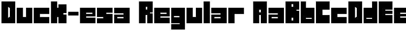 Duck-esa Regular font