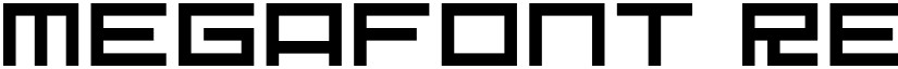 Megafont Regular font