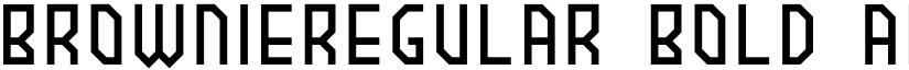 BROWNIEregular font download