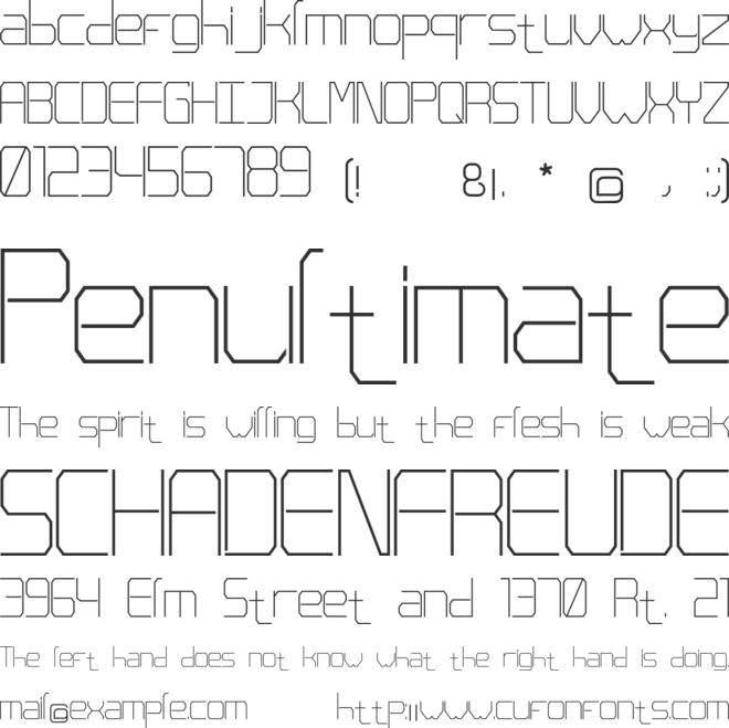 Orgasmo font preview