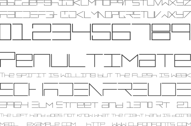 ElectroMan font preview