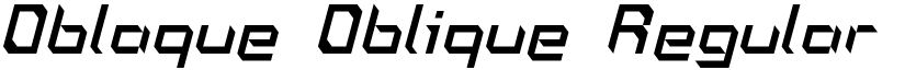 Oblaque Oblique font download