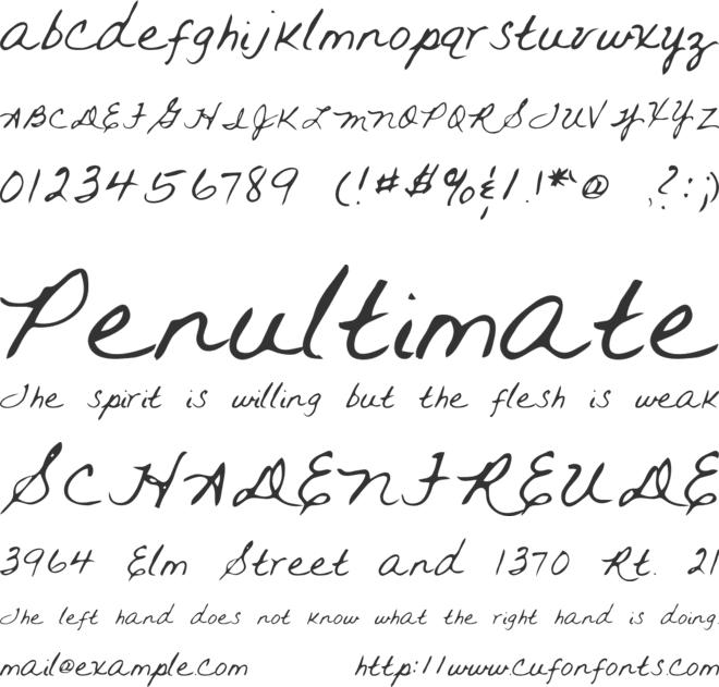 Rai font preview