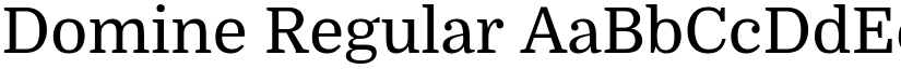 Domine Regular font