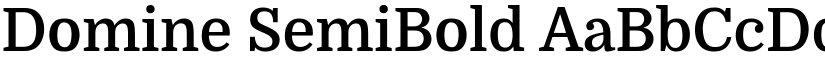 Domine SemiBold font