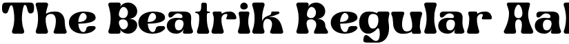 The Beatrik Regular font