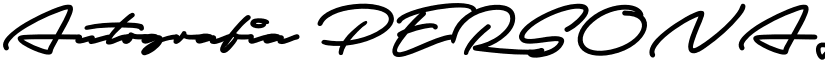 Autografia PERSONAL USE ONLY Black font