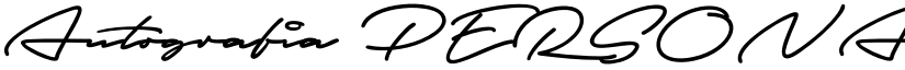 Autografia PERSONAL USE ONLY Medium font