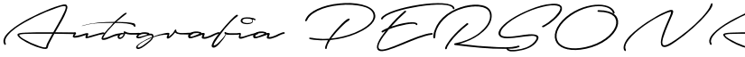 Autografia PERSONAL USE ONLY Thin font