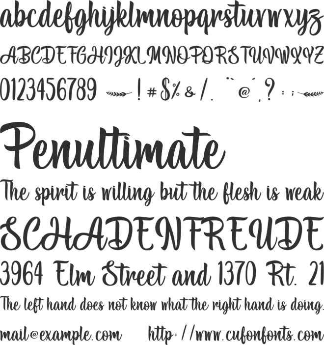 Make the Best - Personal Use font preview