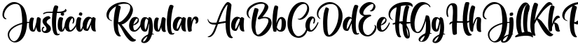 Justicia Regular font