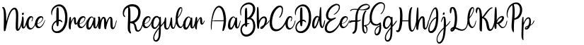 Nice Dream Regular font
