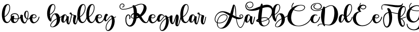 love barlley font download