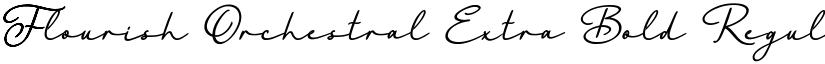 Flourish Orchestral Extra Bold Regular font