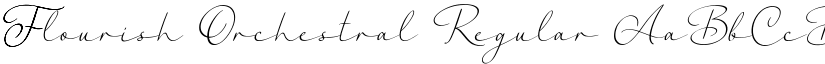 Flourish Orchestral Regular font