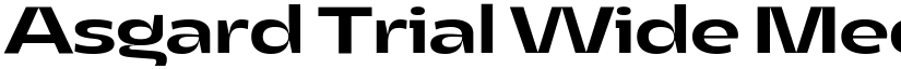 Asgard Trial Wide Medium font