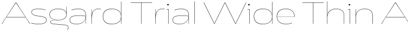 Asgard Trial Wide Thin font