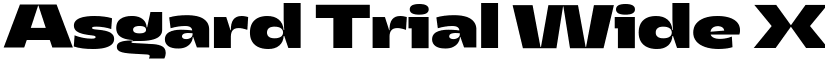 Asgard Trial Wide Xbold font