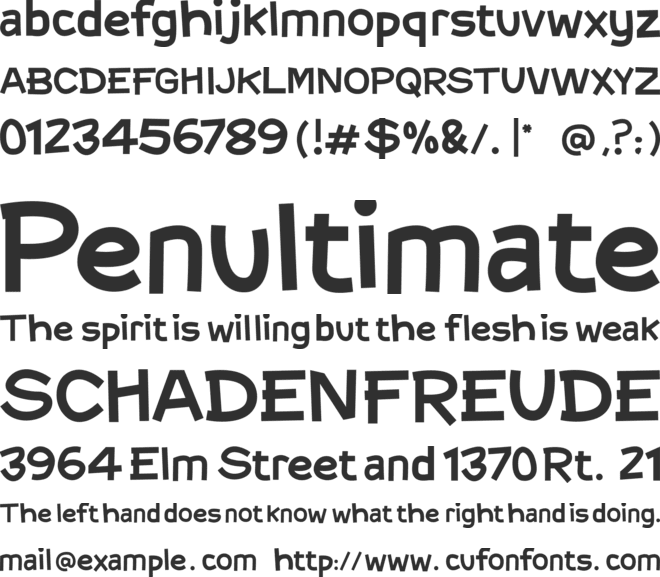 Happy Kids font preview