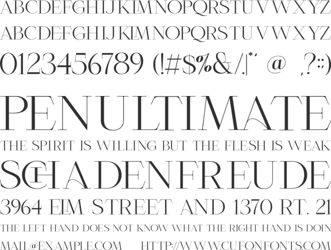 Roschild font preview
