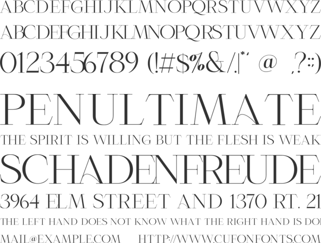 Roschild font preview