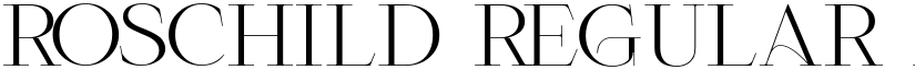 Roschild Regular font