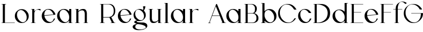 Lorean Regular font