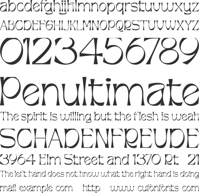 Agfiustor Free font preview