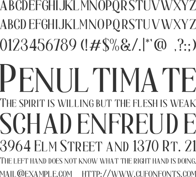 Hadijah Free Trial font preview