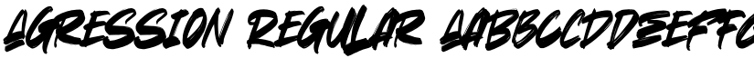 Agression Regular font