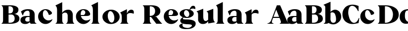 Bachelor Regular font