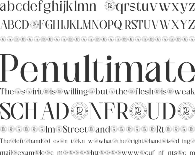 Gudiffat font preview