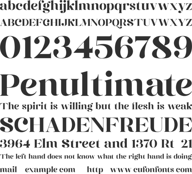 Seventh August font preview