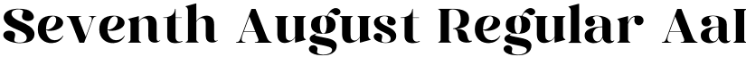 Seventh August Regular font
