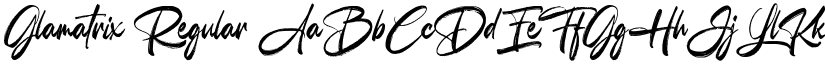 Glamatrix Regular font