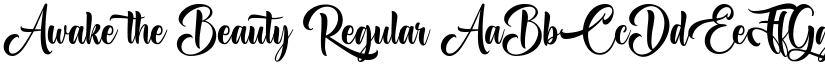 Awake the Beauty font download