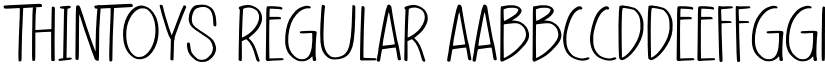 Thintoys Regular font