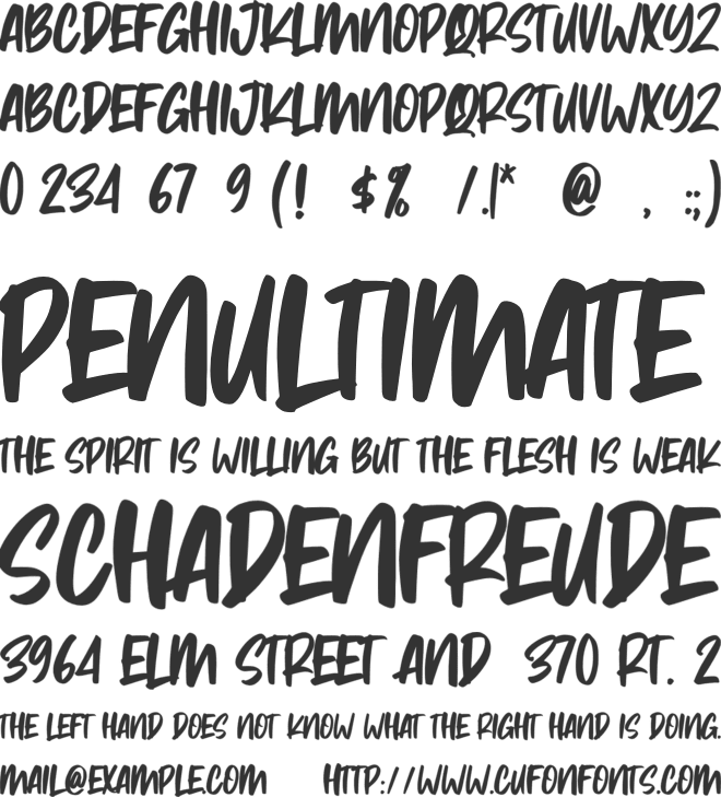 Teaberry Essence font preview