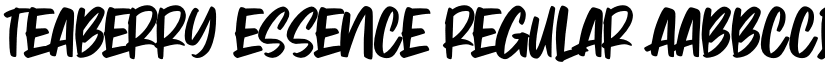 Teaberry Essence Regular font