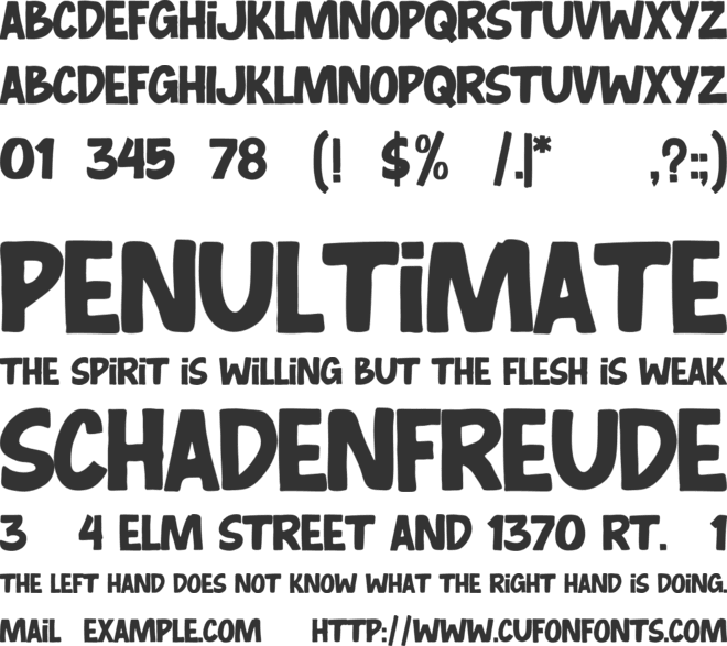 Something Straight font preview