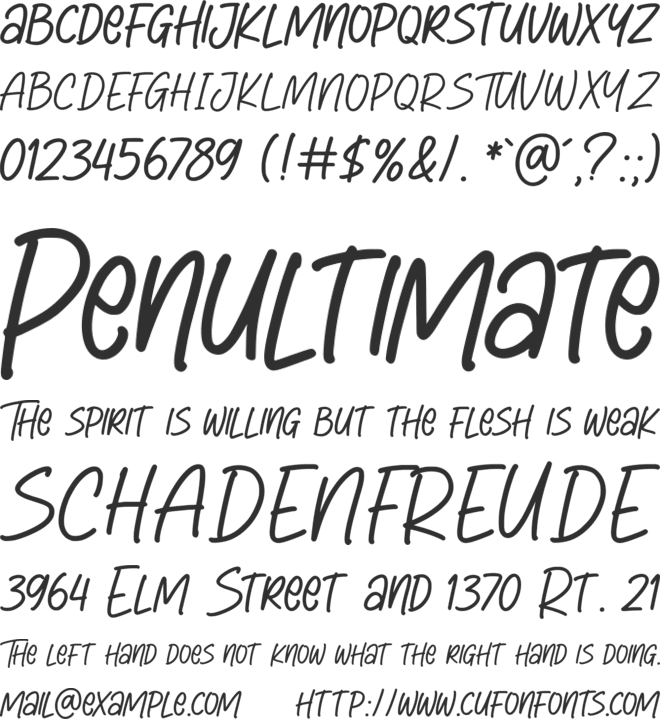 The Magic Children font preview
