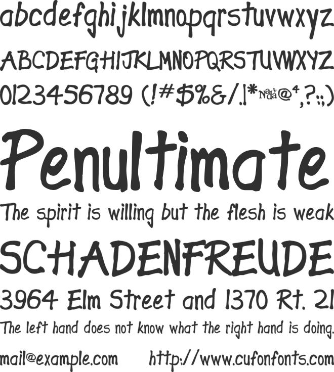 Expletive Deleted font preview