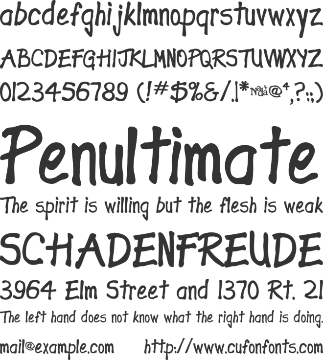 Expletive Deleted font preview