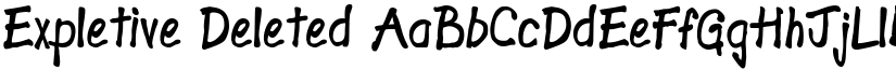 Expletive Deleted font