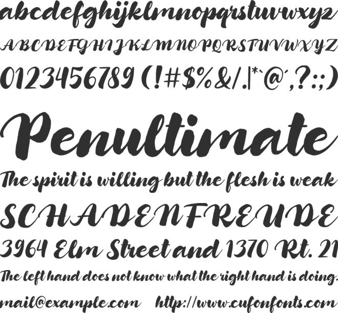 Candylicious font preview