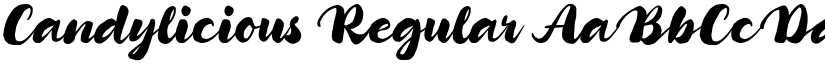 Candylicious Regular font