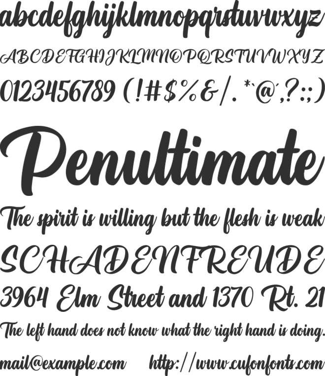 Athletic Outfit font preview