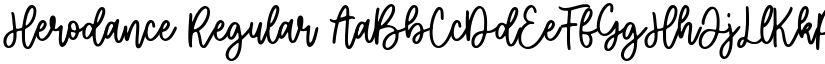 Herodance Regular font
