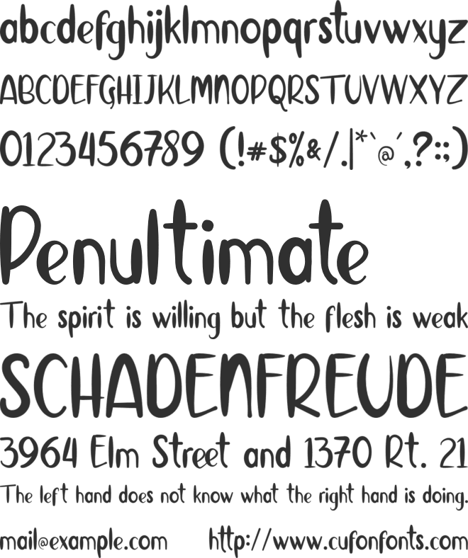 BLIZZY font preview